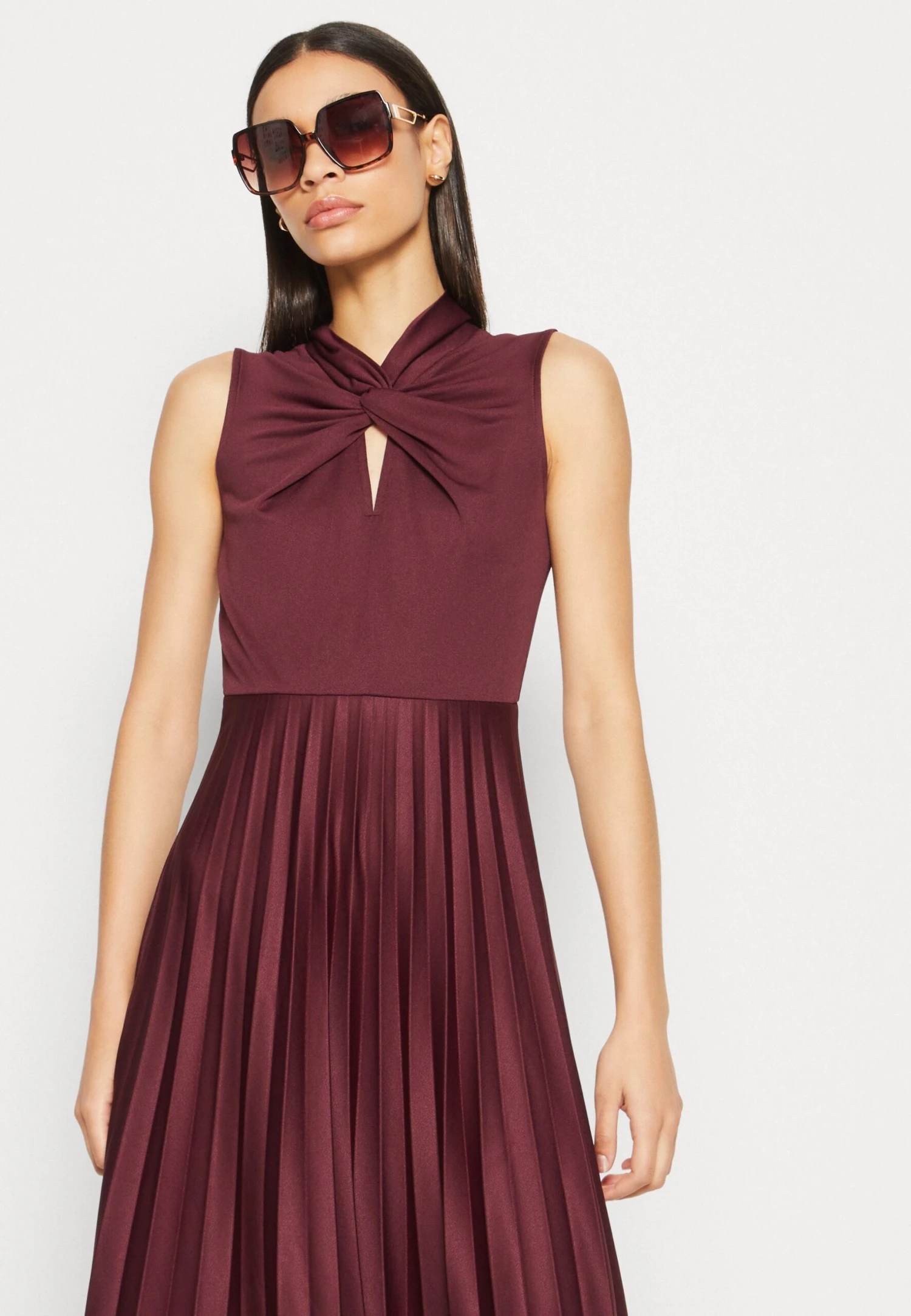 Anna Field Jerseyjurk - Bordeaux 4 Anna Field Jerseyjurk - Bordeaux - Afbeelding 4