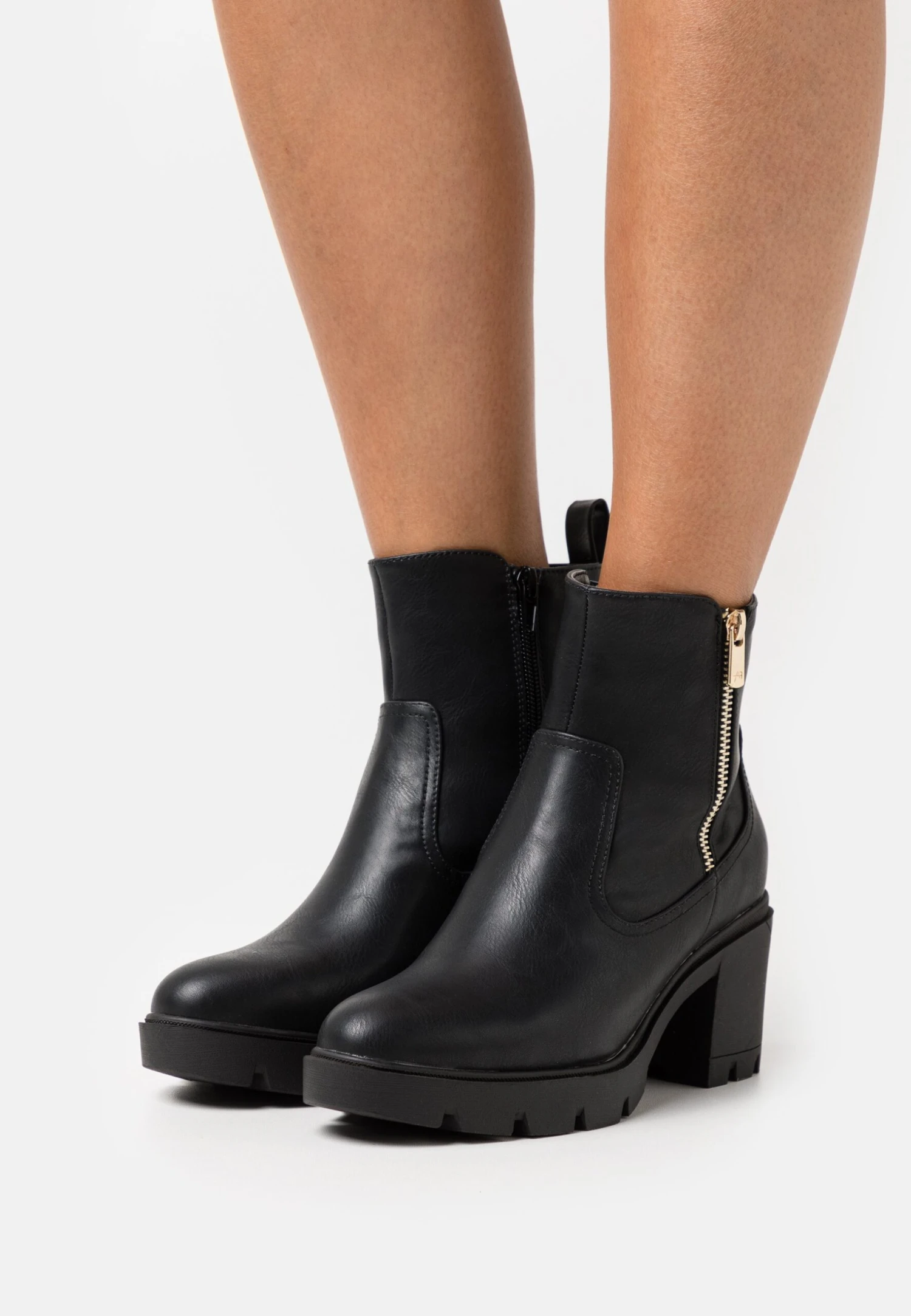 Anna Field Enkellaarsjes Met Plateauzool - Black 1 Anna Field Enkellaarsjes Met Plateauzool - Black