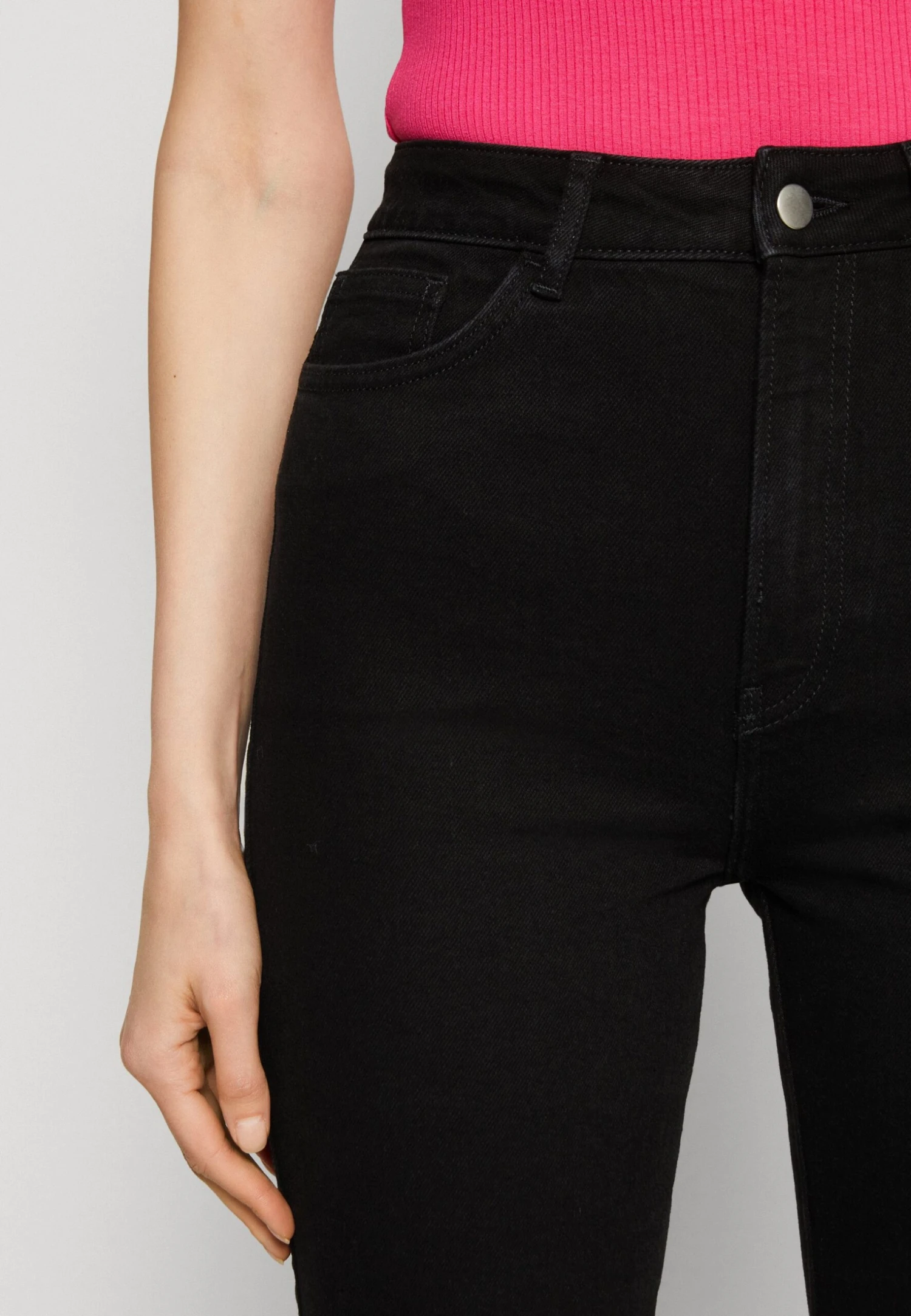 Anna Field Straight Leg Jeans - Black Denim 6 Anna Field Straight Leg Jeans - Black Denim - Afbeelding 6