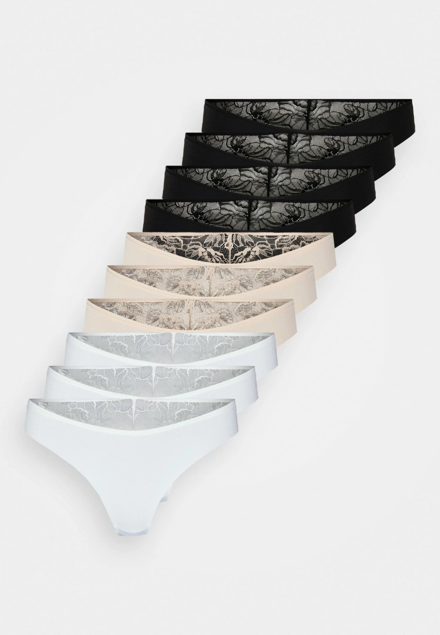 Anna Field Lulu 10 Pack Brief - Slip - Nude/White/Black 6 Anna Field Lulu 10 Pack Brief - Slip - Nude/White/Black - Afbeelding 6