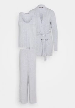 Anna Field 3 Piece Jersey- Pyjama - Mottled Light Grey 16 Anna Field 3 Piece Jersey- Pyjama - Mottled Light Grey -Anna Field f2dd0cd2d06b4d34bbaf81015ee5a71c